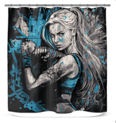 Go hard or go home Shower Curtain - Beyond T-shirts